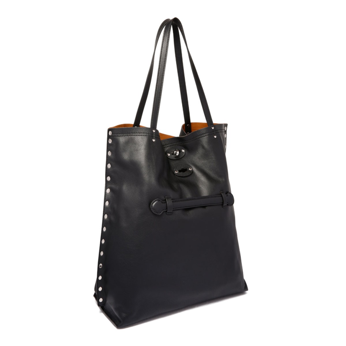 Black Medium A' Spasso Tote Bag