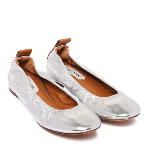 Sliver Metallic Ballerina Shoes 2