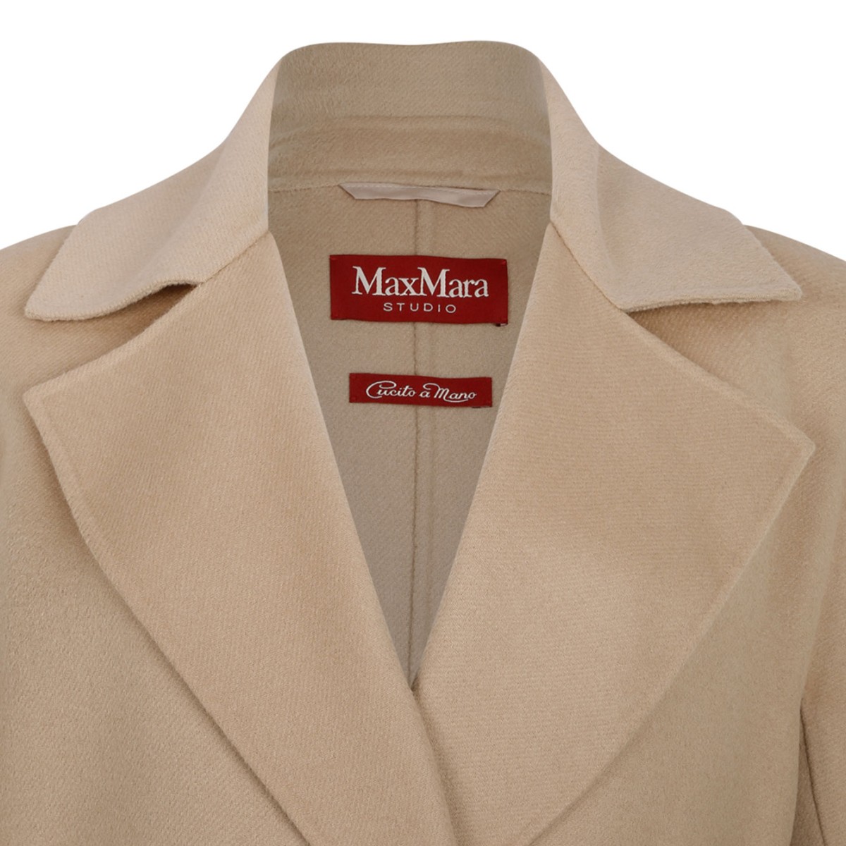 Sand Wool, Cashmere and Silk Long Coat