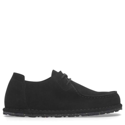 Black Utti Lace Moccasin-Style Shoe