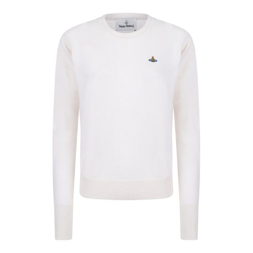White Orb Embroidered Jumper