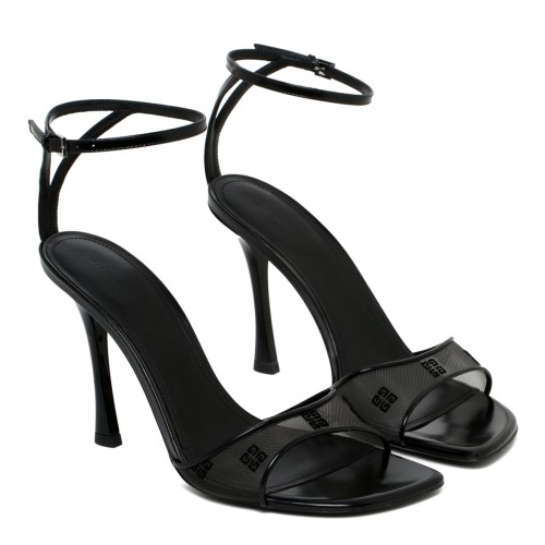 Black Stitch Sandals 2