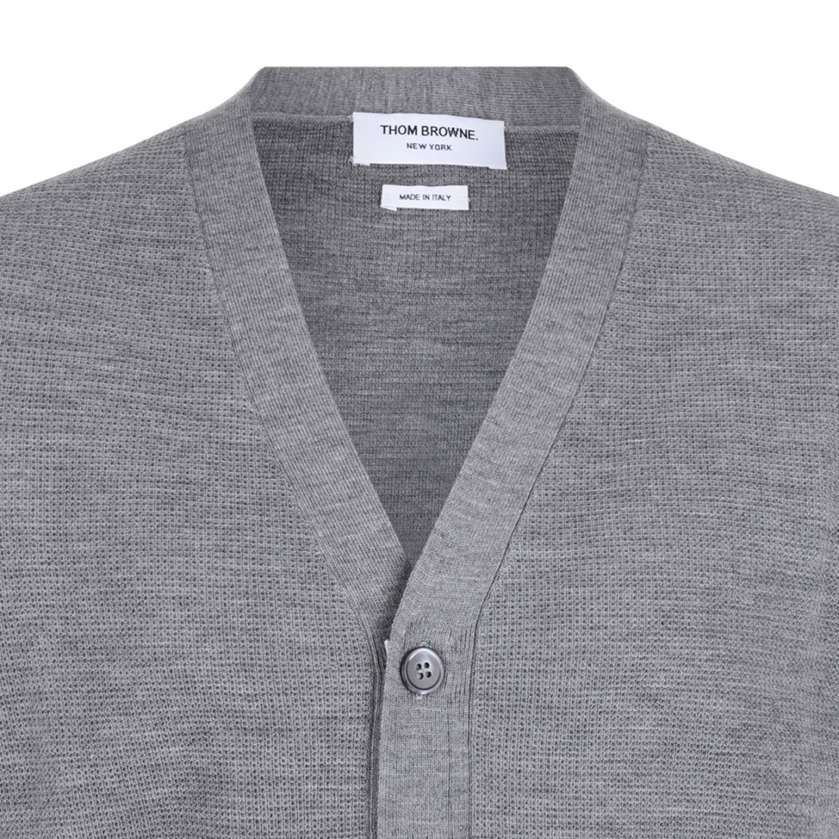 Ash Grey Striped Detail Cardigan