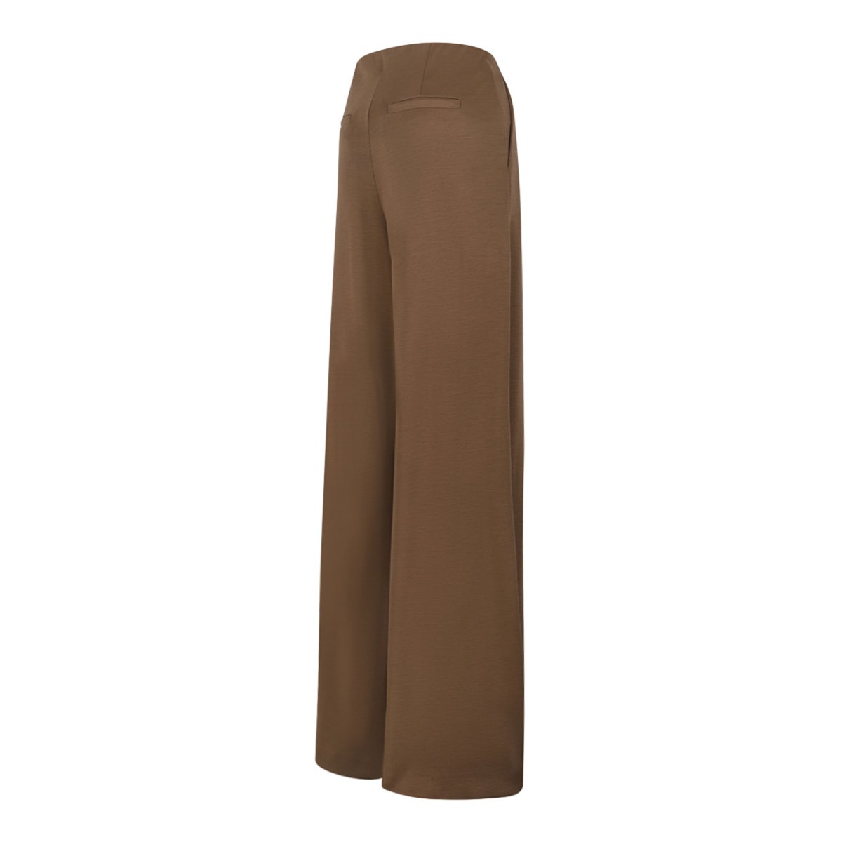 Dark Beige Wool Jersey Trousers
