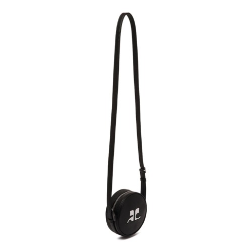 Black Reedition Leather Circle Bag