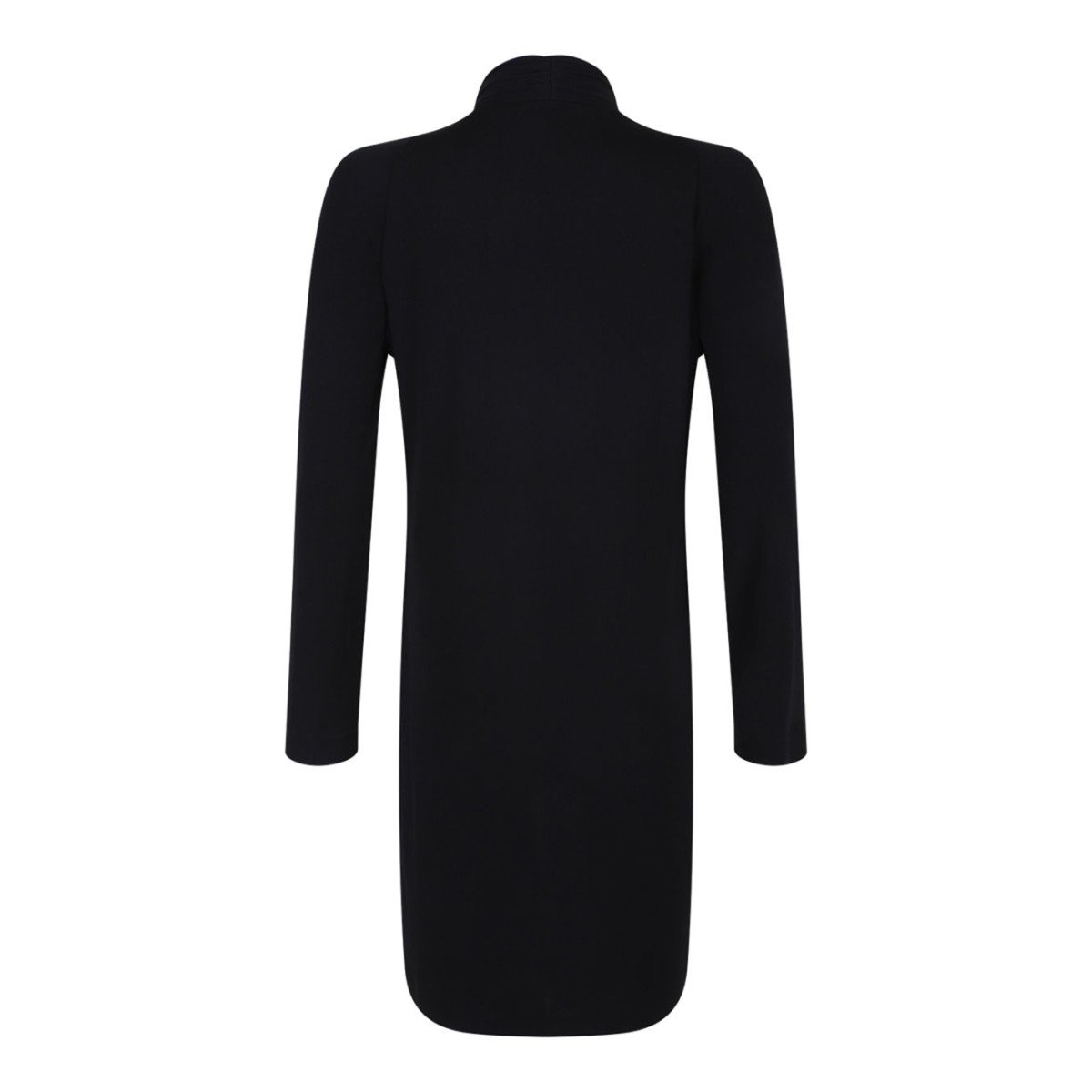 Black Draped Mini Dress