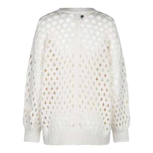 Ecru Perforated Sweater 2