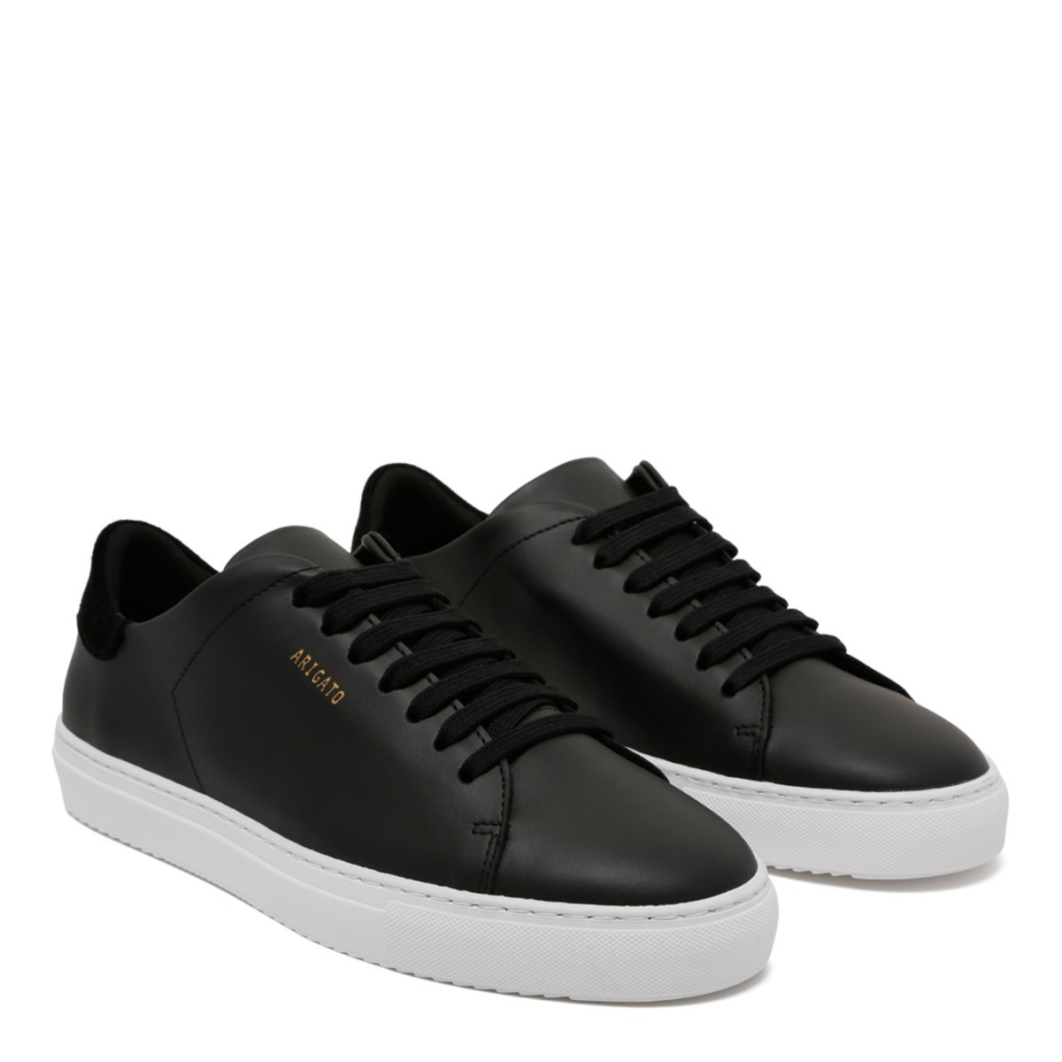 Black Smooth Leather Clean 90 Sneaker