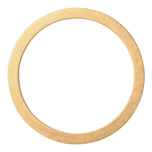 Gold Logo Engraved Band Ring 2