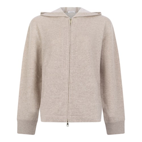 Beige Cashmere and Wool Jersey Sweatshirt
