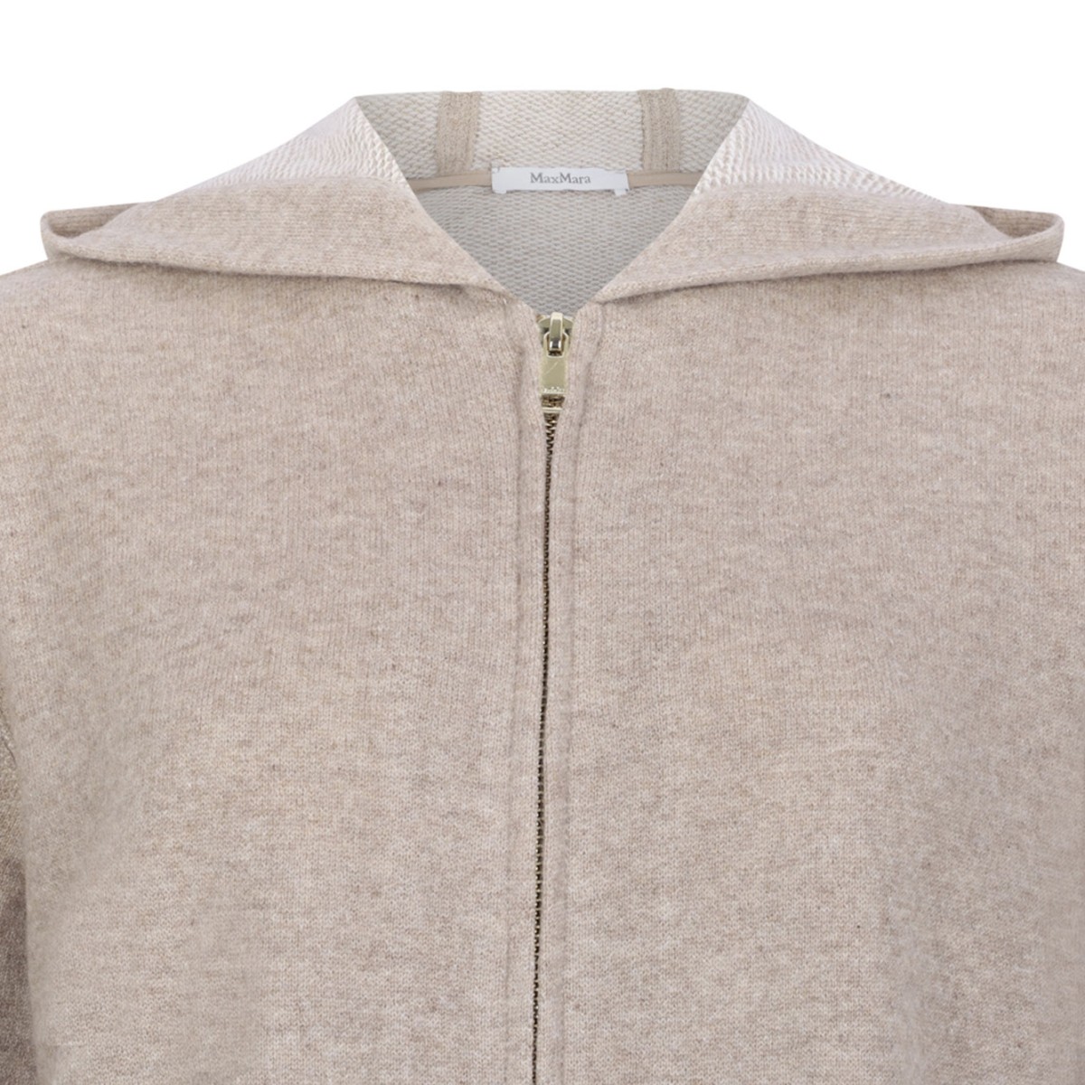 Beige Cashmere and Wool Jersey Sweatshirt