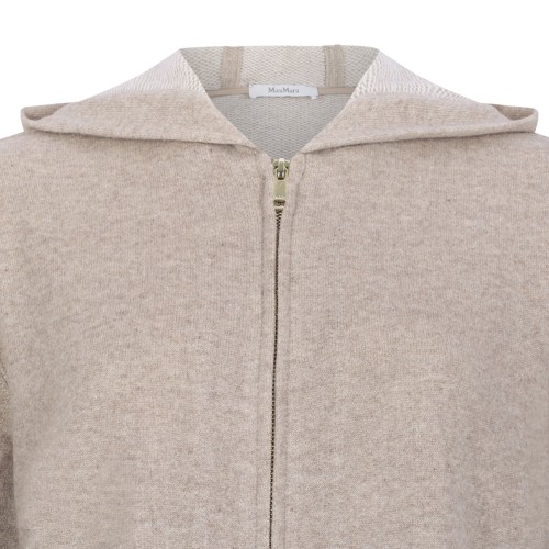 Beige Cashmere and Wool Jersey Sweatshirt