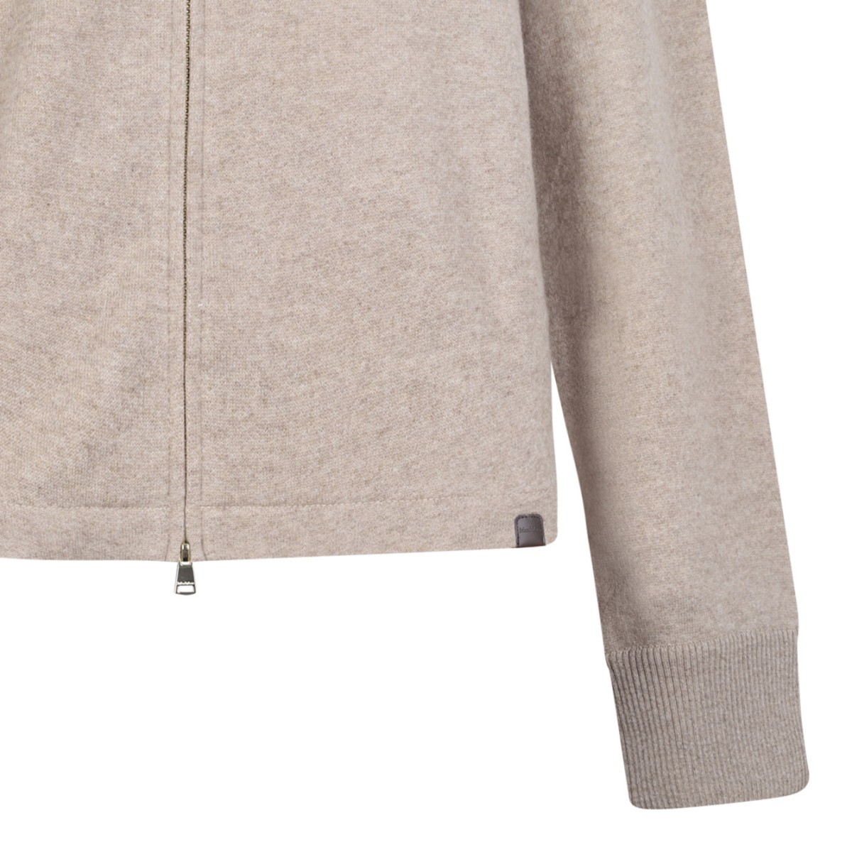 Beige Cashmere and Wool Jersey Sweatshirt