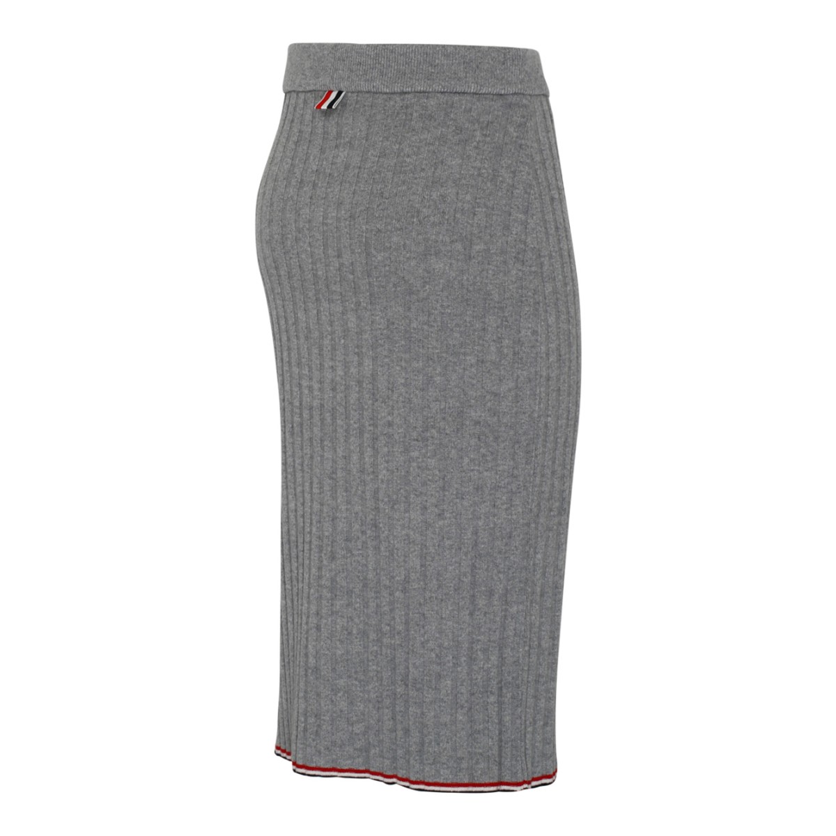 Light Grey Cashmere Pencil Skirt