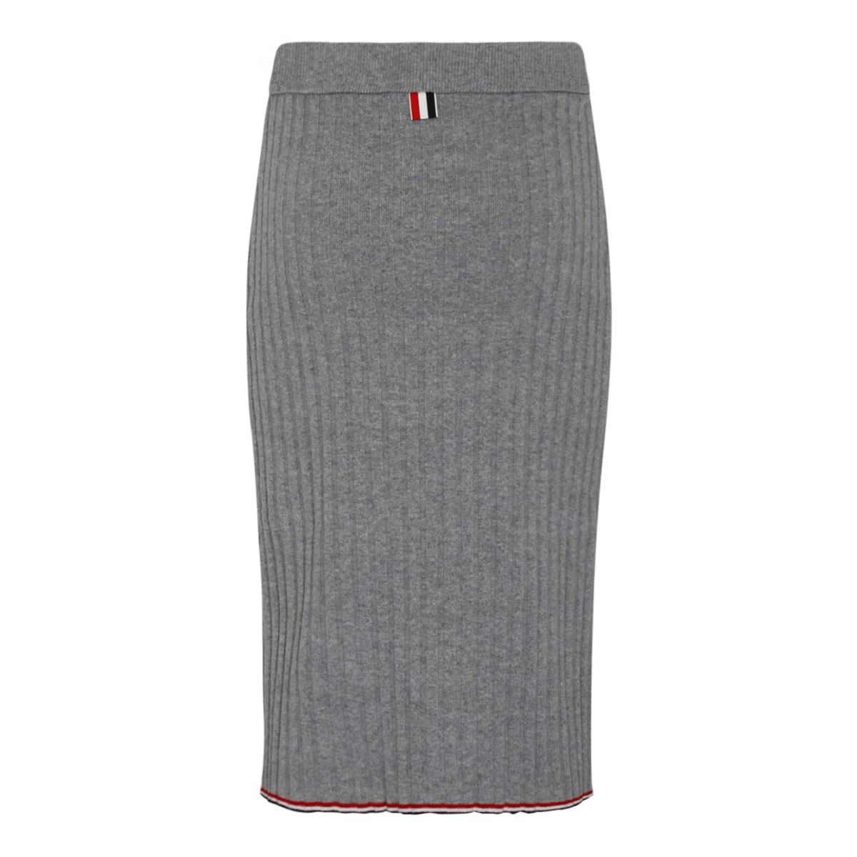 Light Grey Cashmere Pencil Skirt