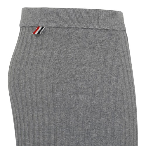 Light Grey Cashmere Pencil Skirt