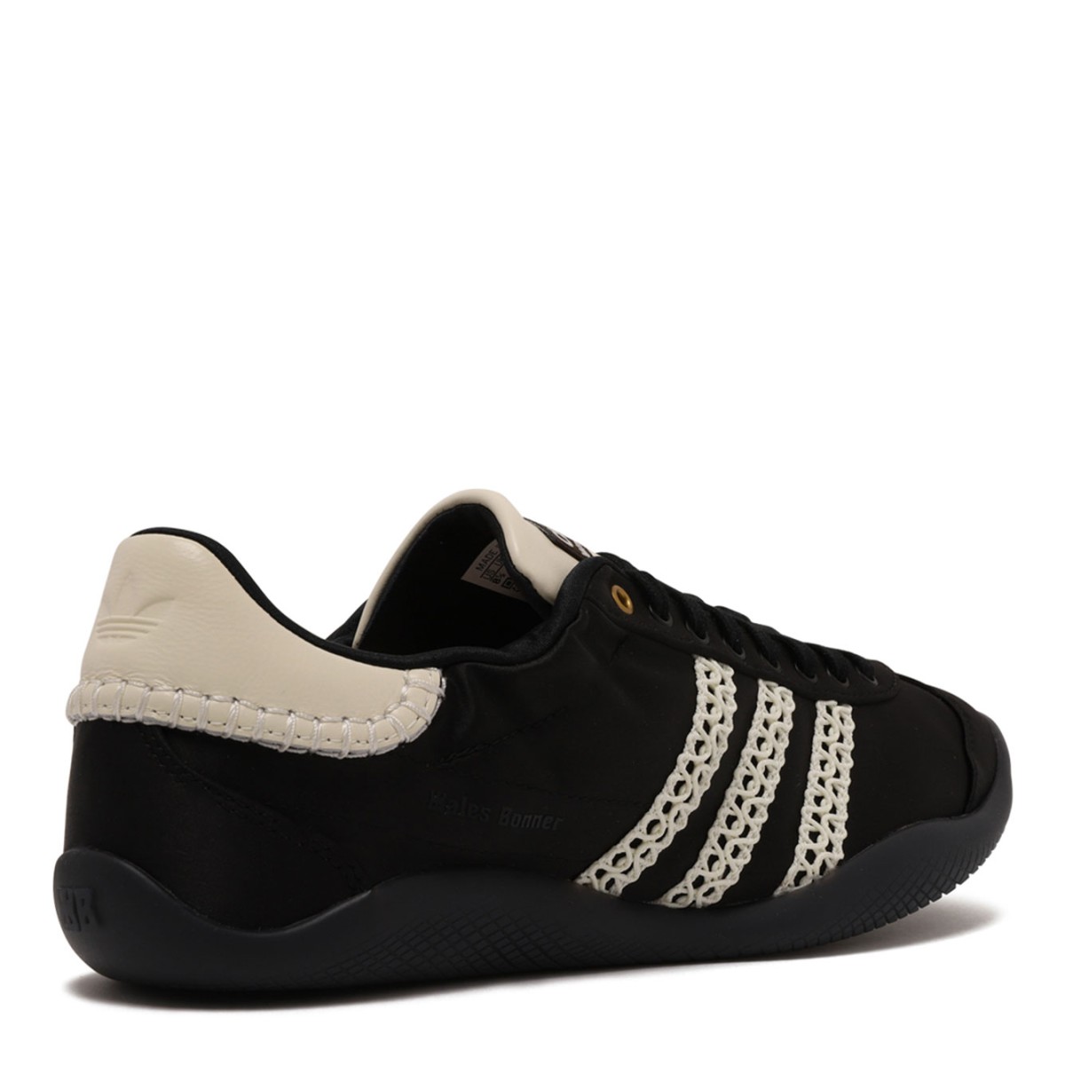 Black Three-Stripe Logo Detail Sneakers