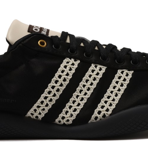Black Three-Stripe Logo Detail Sneakers