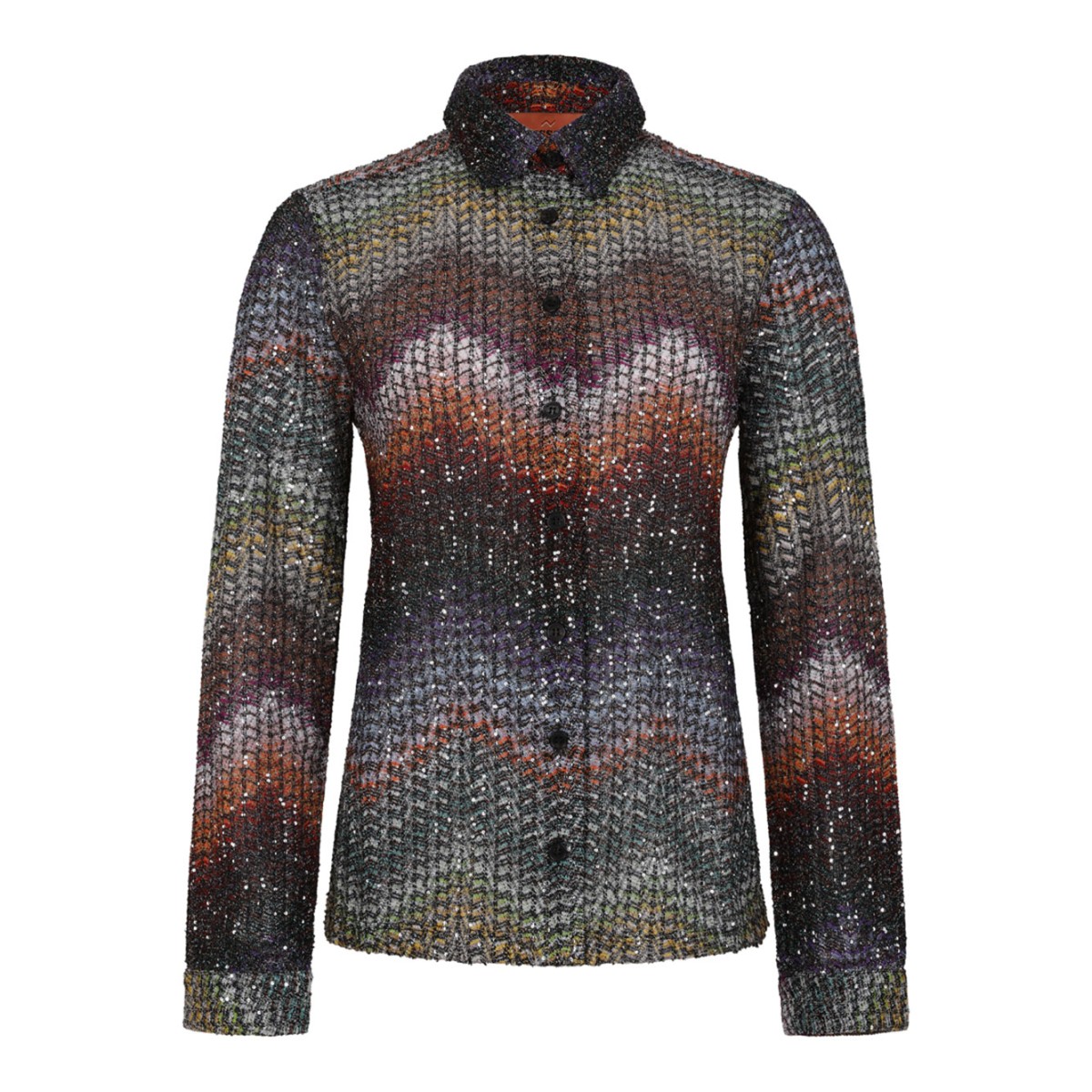 Multicolour Viscose Blouse Lame and Sequins
