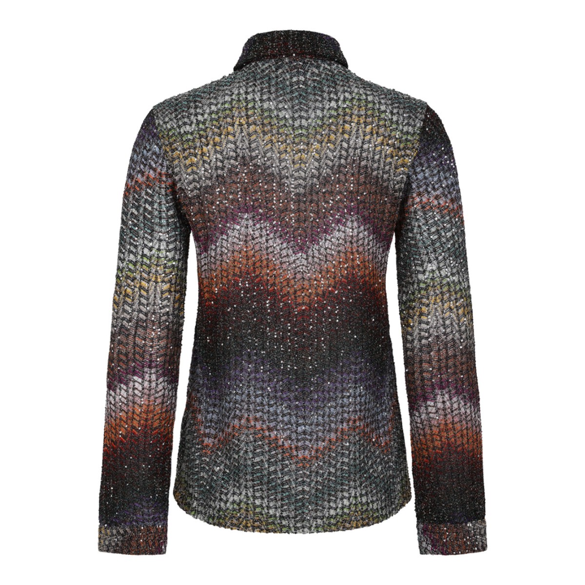 Multicolour Viscose Blouse Lame and Sequins