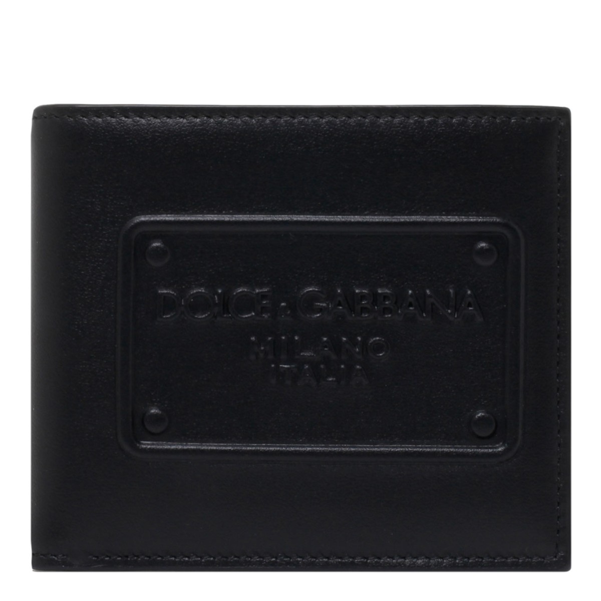 Dolce & Gabbana Black Logo Patch Wallet