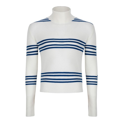 Horizontal Stripe Wool Sweater