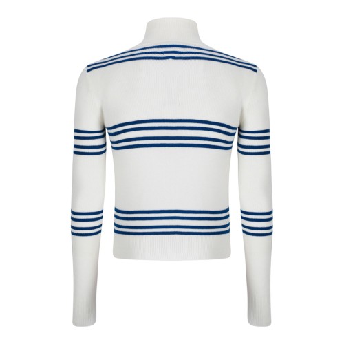 Horizontal Stripe Wool Sweater 2