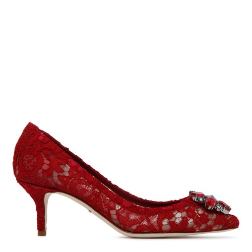Red Leather Bellucci Taormina Pumps