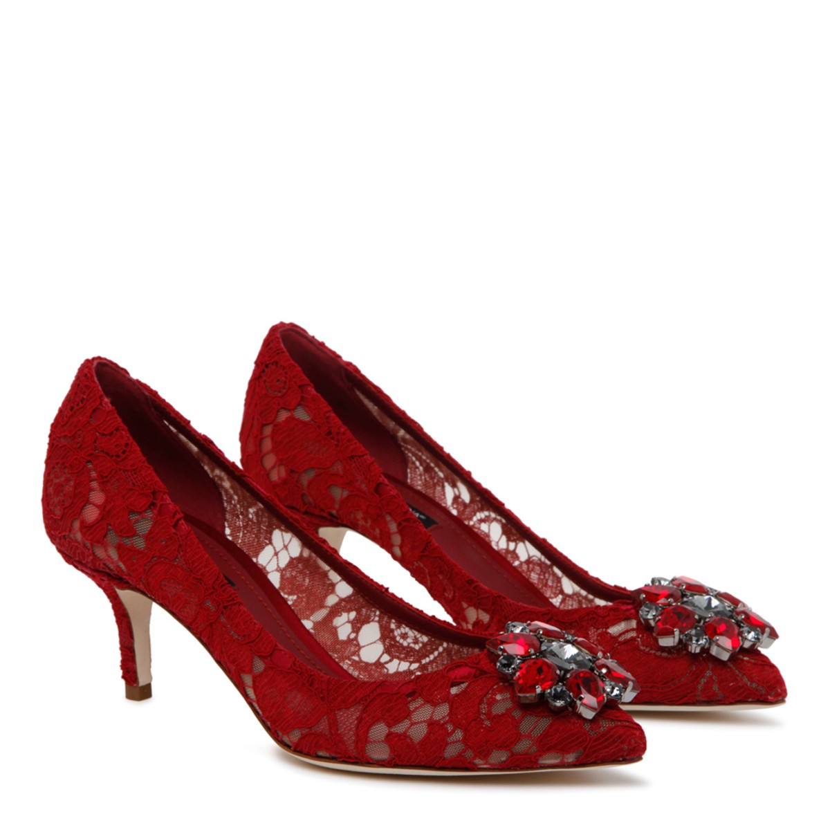 Red Leather Bellucci Taormina Pumps