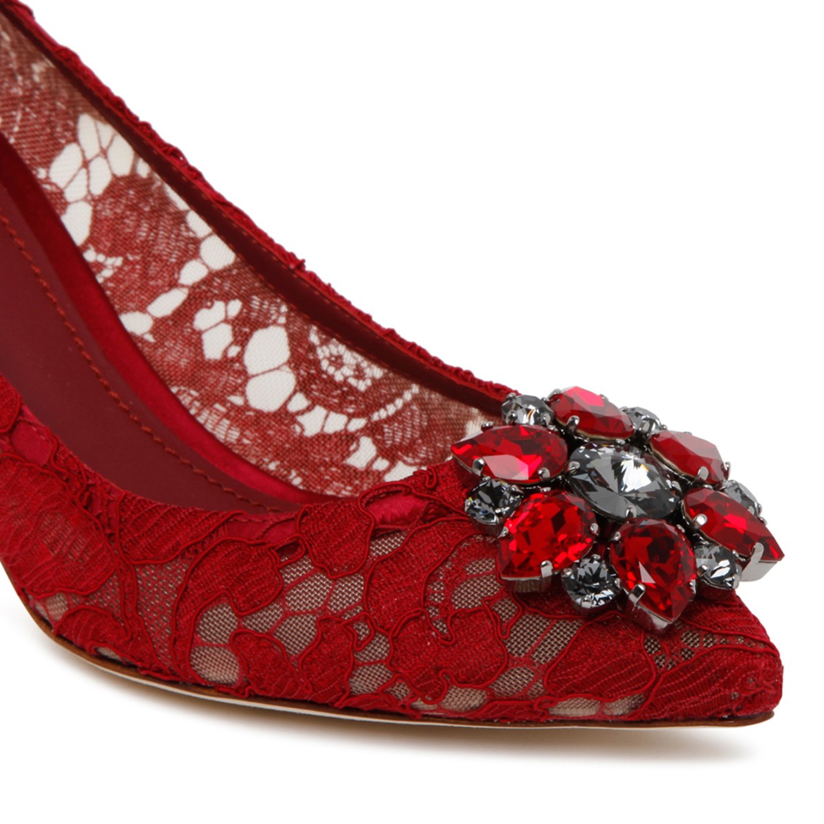 Red Leather Bellucci Taormina Pumps