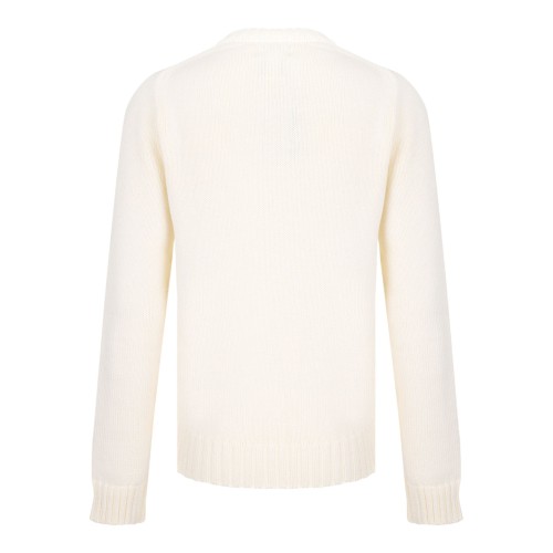 Cream White Flag-Intarsia Jumper 2