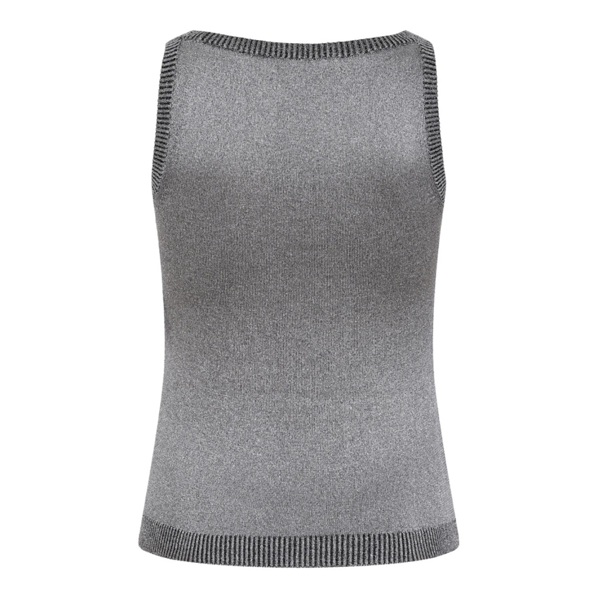 Silver Tones Lame Viscose Tank Top