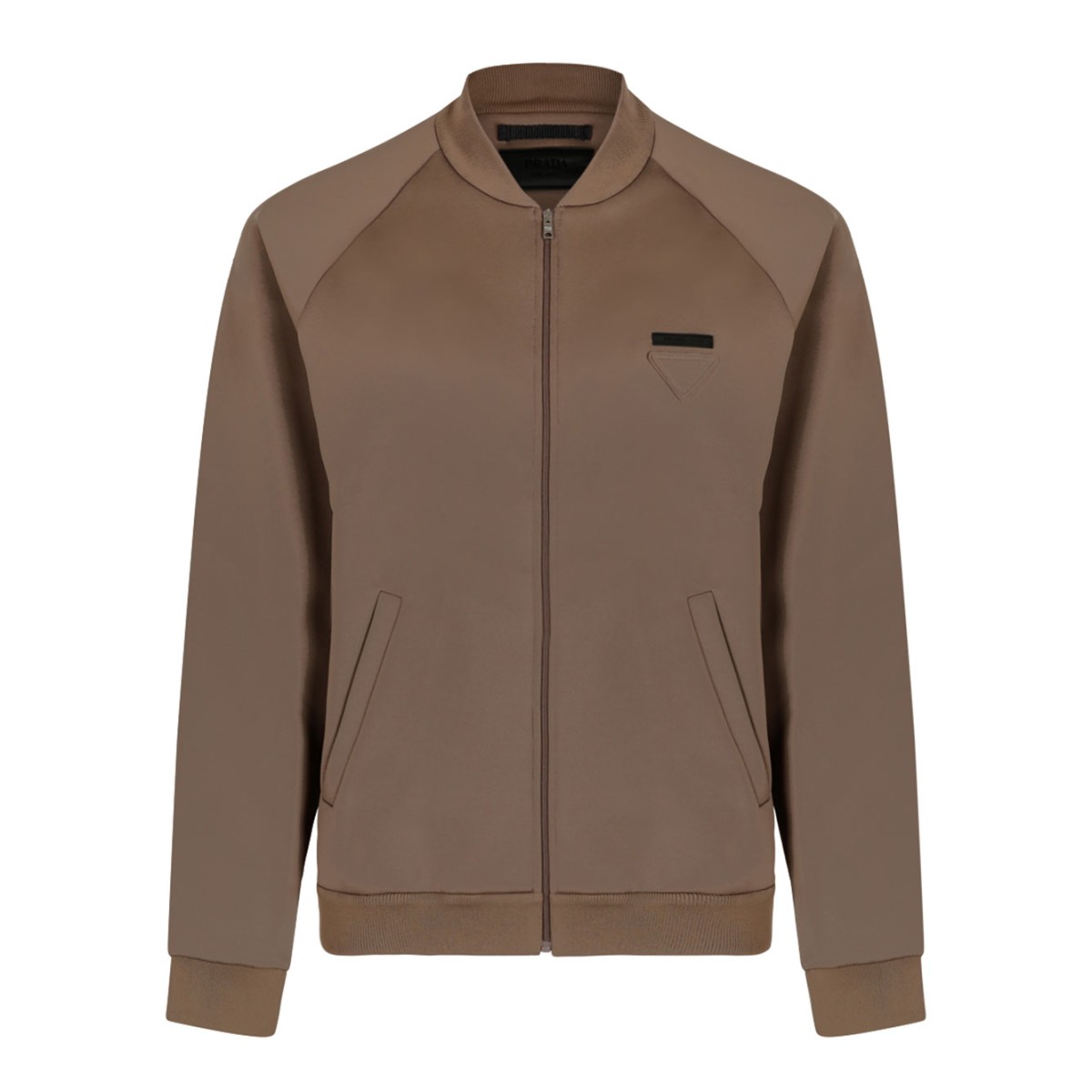 Dark Brown Technical Fleece Blouson Jacket