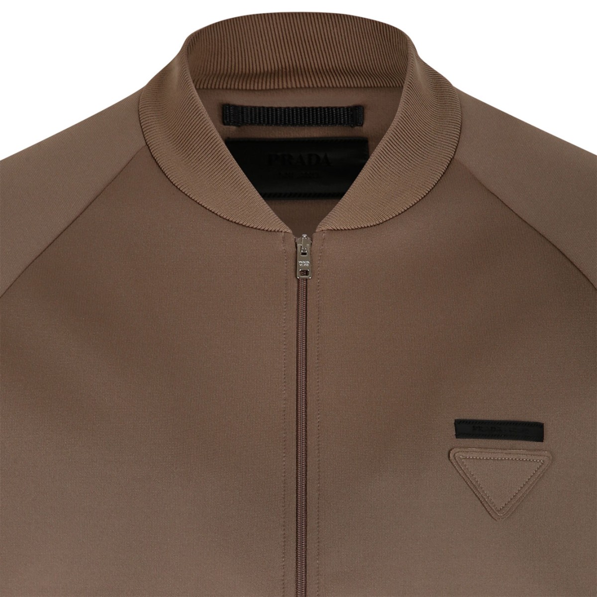 Dark Brown Technical Fleece Blouson Jacket