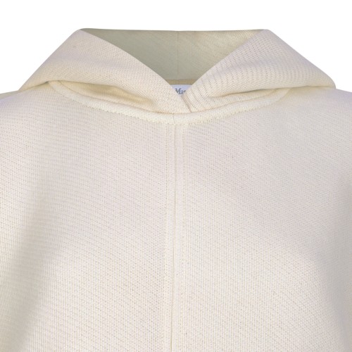 Ivory Cotton Jersey Sweatshirt