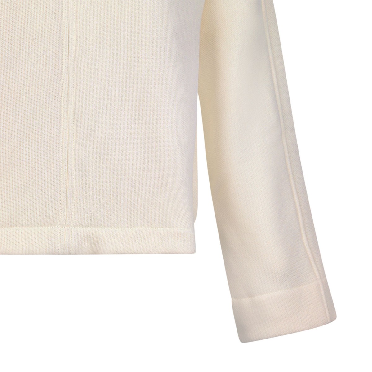 Ivory Cotton Jersey Sweatshirt
