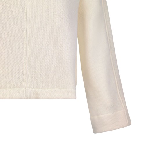 Ivory Cotton Jersey Sweatshirt