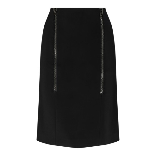 Tom Ford Black Zip Detail Pencil Skirt