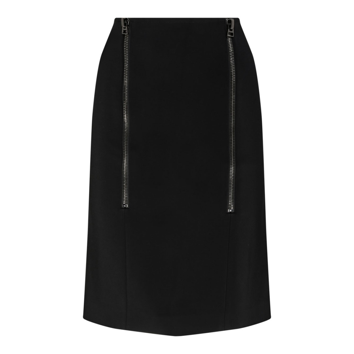 Tom Ford Black Zip Detail Pencil Skirt