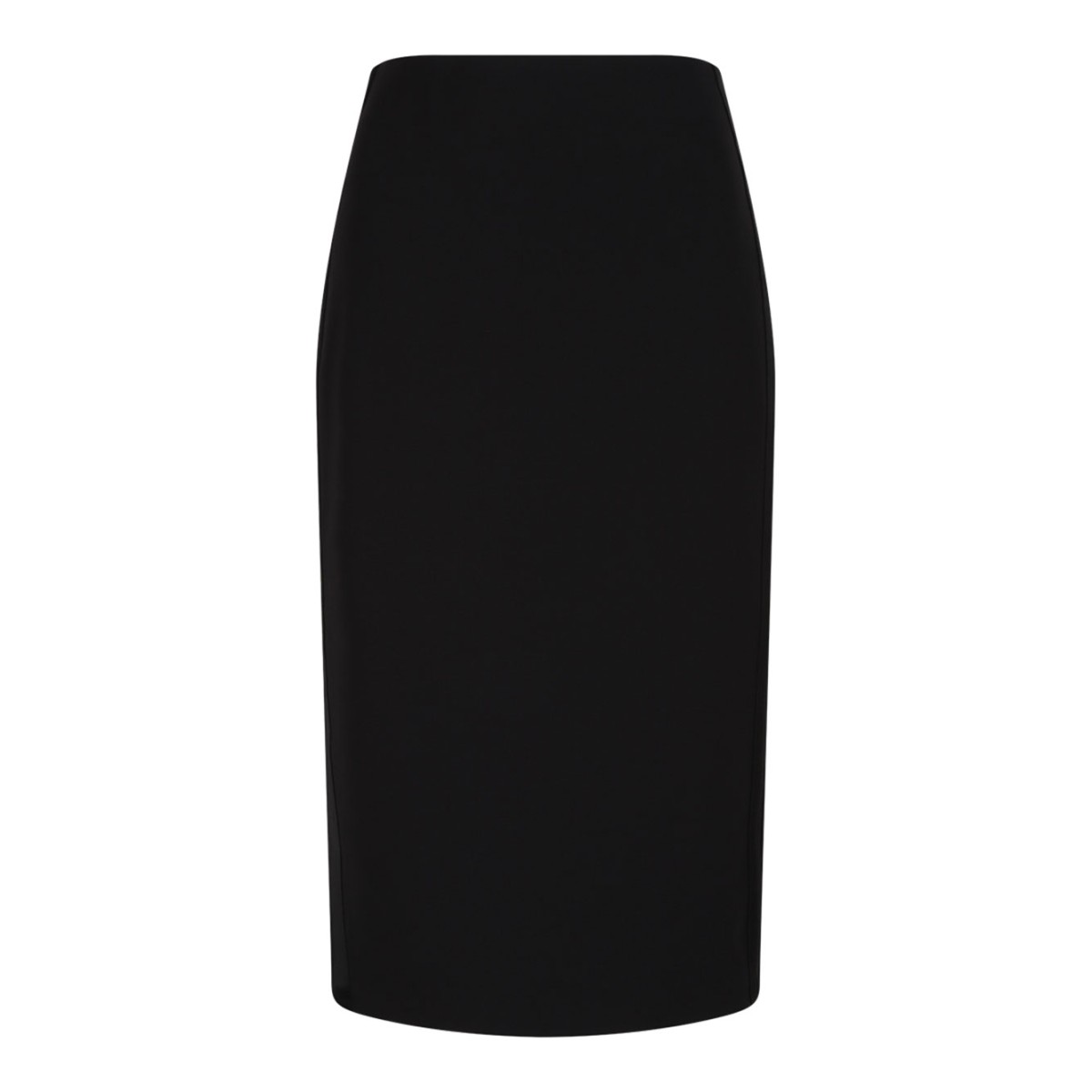 Black Light Crepe Skirt With Satin Bands