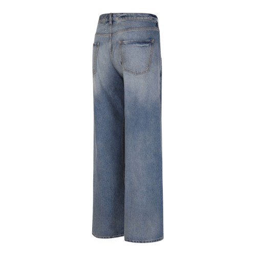 Blue Straight-Leg Jeans