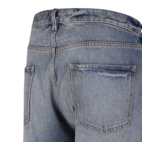 Blue Straight-Leg Jeans