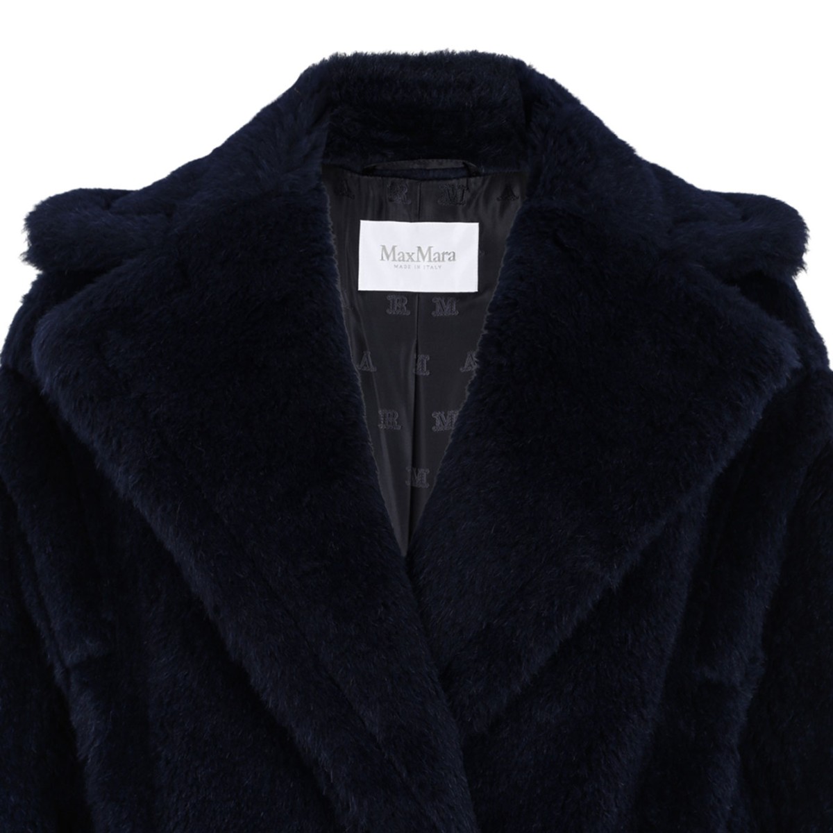 Navy Blue Teddy Bear Icon Coat