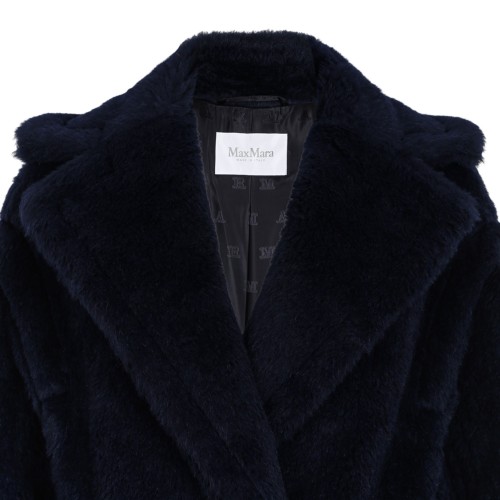 Navy Blue Teddy Bear Icon Coat