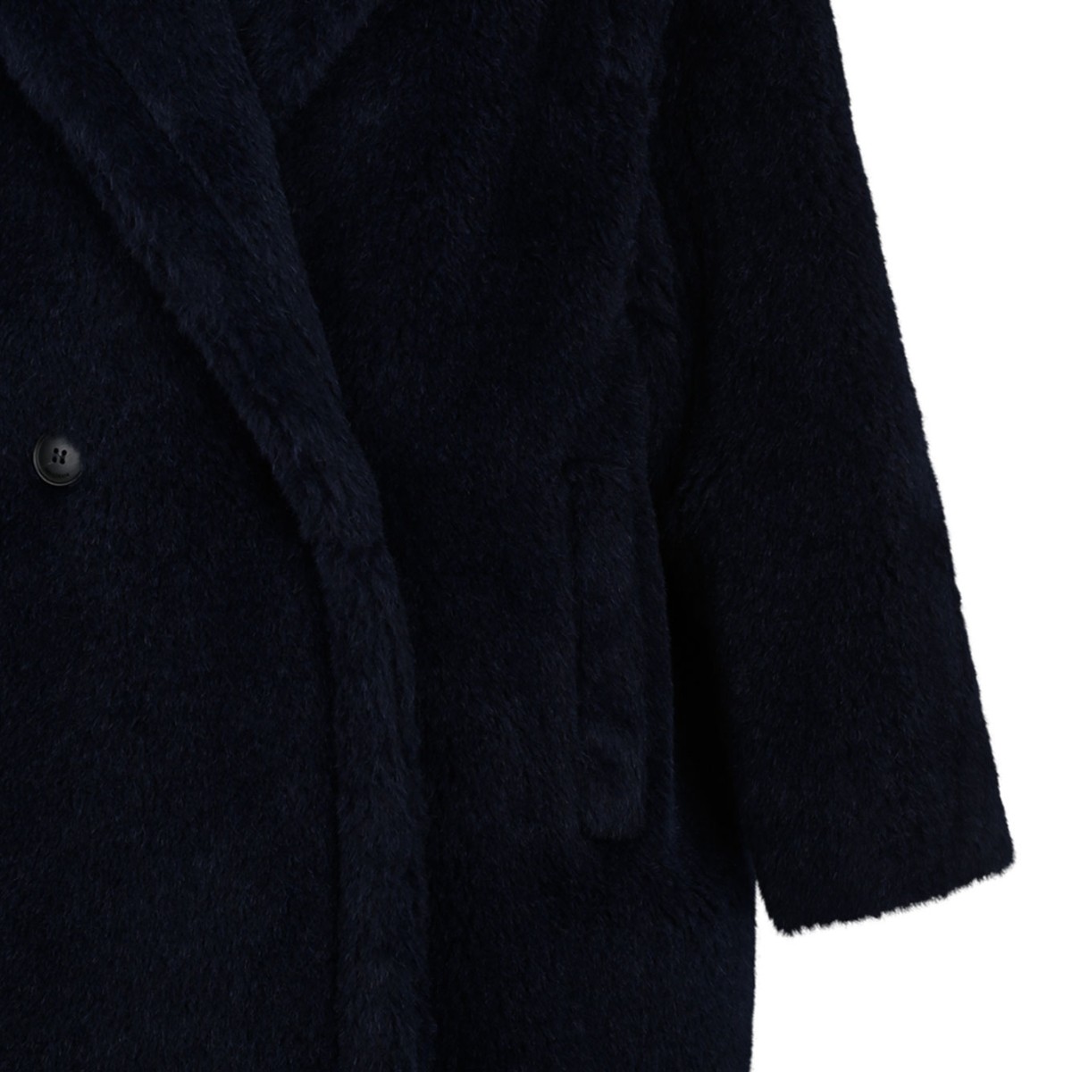 Navy Blue Teddy Bear Icon Coat