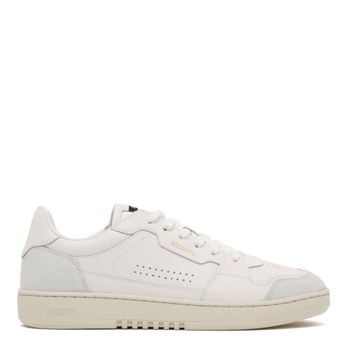 White "Dice Lo" Leather Sneakers