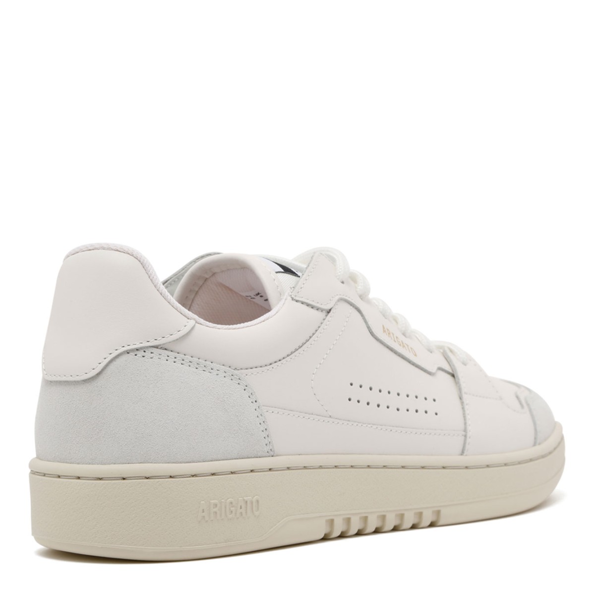 White "Dice Lo" Leather Sneakers