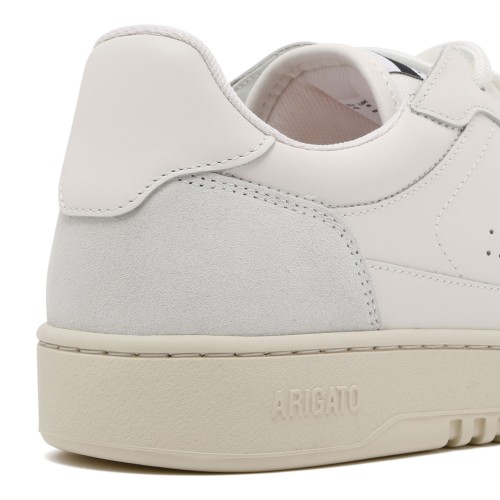 White "Dice Lo" Leather Sneakers