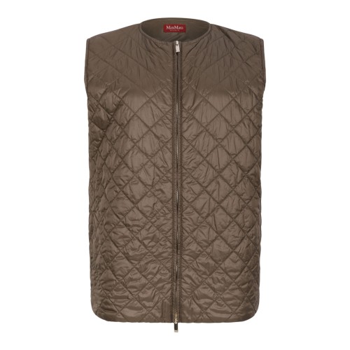 Khaki Green 2-in-1 Wool and Silk Padded Coat 2