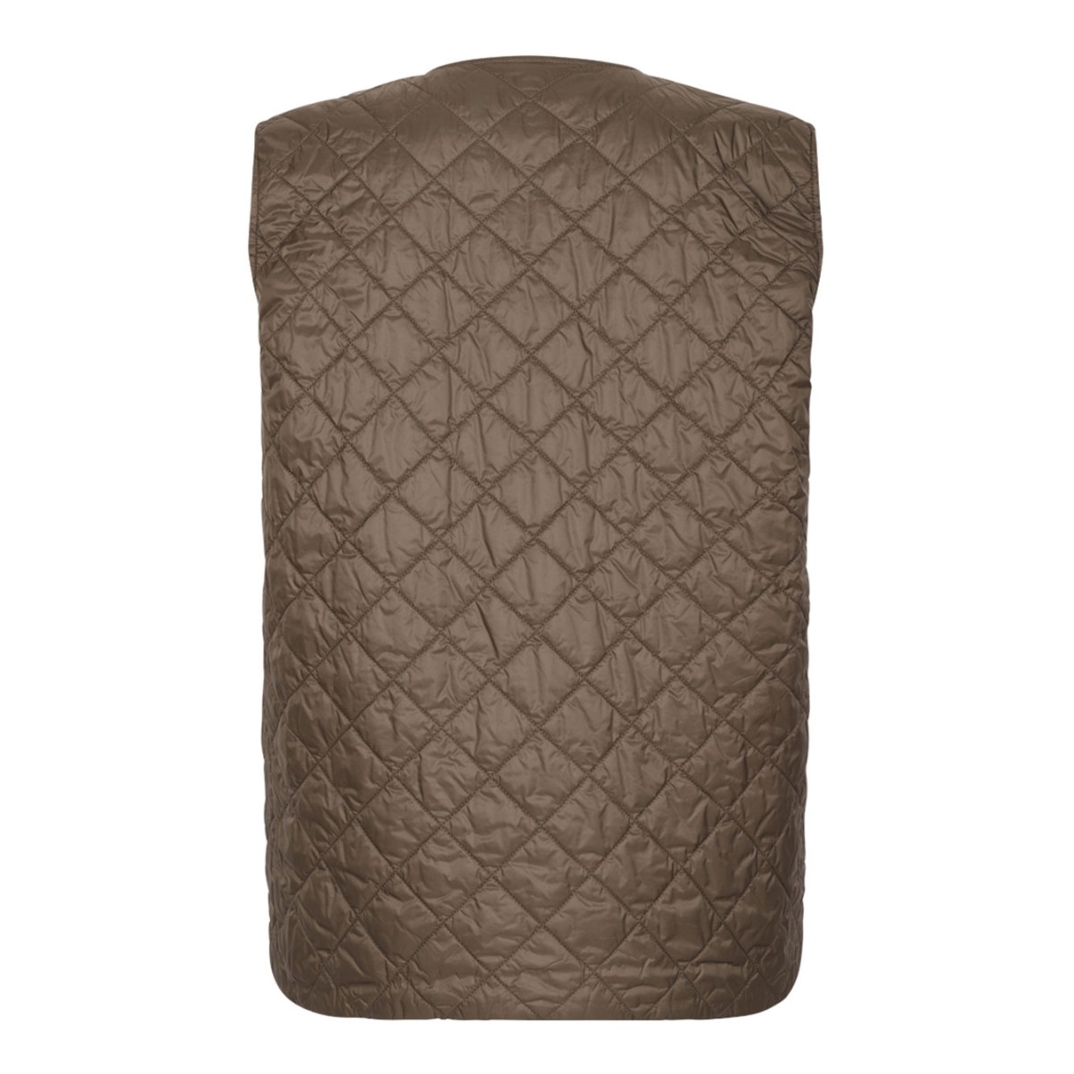 Khaki Green 2-in-1 Wool and Silk Padded Coat